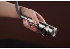 Baterie de chiuvetă cu cap de duș extractibil KFA Armatura 6623-220-22 DUERO DESIGN oțel inoxidabil