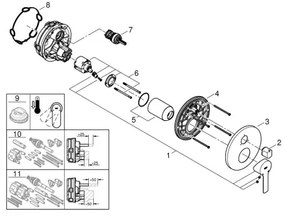 GROHE LINEARE 24095001 - baterie, crom lucios