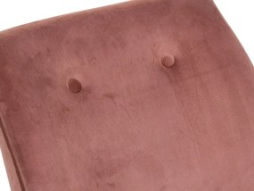 Fotoliu design clasic cu tapiterie din catifea Lena, coral 52584 SAP