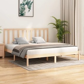 3105180 vidaXL Cadru de pat, 200x200 cm, lemn masiv de pin
