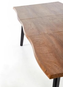 Masa de bucaterie Dickson II, lemn natural / negru