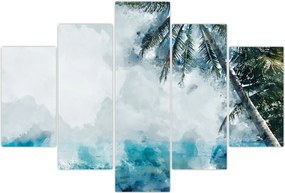 Tablou - Palmier lângă mare (150x105 cm)