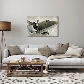 Tablou - Avion vechi cu elice (90x60 cm)