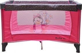 Patut Pliabil si Tarc copii Baby Care™ PRO FMG, 120X60 cm, 2 Niveluri de inaltime, Cu geanta transport inclusa, Plasa insecte, Roz