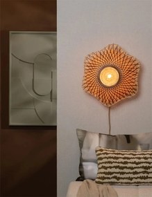 Aplica de perete Eco, Bambus, Madura natural/maro, S