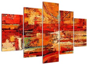 Tablou cu pictură pe pereți (150x105 cm)