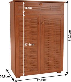 Pantofar, MDF laminat, cireş american, FP 03