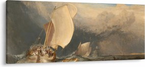 Tablou - William Turner, Fishing Boats with Hucksters Bargaining for Fish, reproducere (120x50 cm)