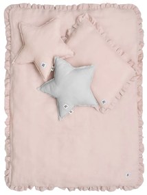 Lenjerie de pat din in pentru patut DUSTY PINK, mar. M