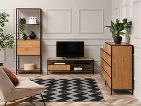 Raft Soren Reg (stejar + negru). 1111379