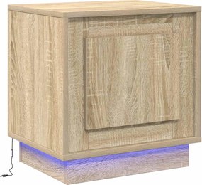 vidaXL Dulap de noapte Stejar Sonoma 44 x 34,5 x 45 cm Lemn compozit