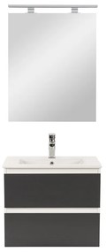 Mobilier complet de baie Vario Forte 60 alb-antracit