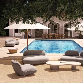 Fotoliu pivotant design elegant LUX Relax Outdoor, Mauritius grey