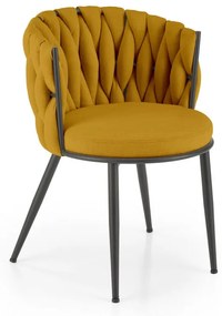 Scaun K516 stofa mustariu