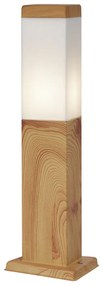 Lampă modernă de exterior din oțel cu imprimeu de lemn 45cm IP44 - Malois