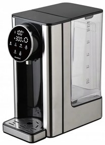 Dispenser apă caldă Klausberg KB 7880, 2600W, 2.7l, 40-100°C, 7 temperaturi, Afișaj LED tactil, Protecție copii, Setări de memorie, Inox/negru