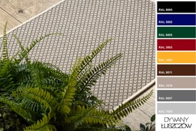 Covor sisal Floorlux 50002 Romburi şampanie si taupe