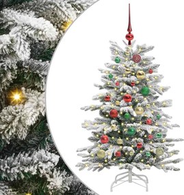 vidaXL Brad de Crăciun artificial cu ramuri articulare Alb 120 cm