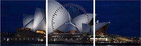 Tabloul Sydney nocturn (cu ceas) (90x30 cm)