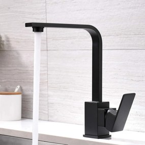 Baterie Bucătărie din Inox Negru, Model HS002 – Design Modern și Funcționalitate pentru o Bucătărie Elegantă