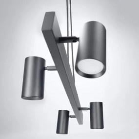 Brilagi - Lustru LED RGBW dimmabil suspendat pe cablu SELE 4xGU10/6,5W/230V negru