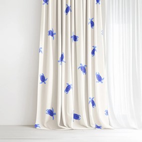Goldea draperie 100% bumbac - țestoase marine 220x150 cm