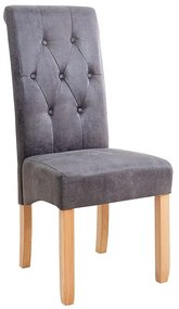 Set de 2 scaune design clasic Valentino vintage gri A-37293 VC