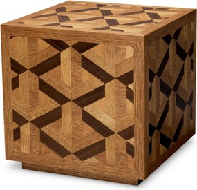 Masuta laterala design LUX furnir de stejar Rubicon