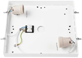 Plafonieră OAK SQUARE 2xE27/15W/230V 31x31 cm stejar/negru