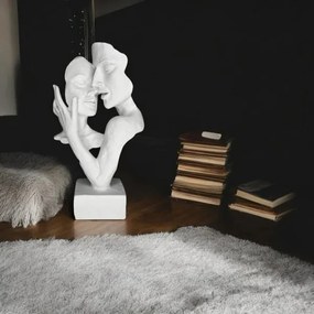 Decorațiune de masă din rășină, 29x9x17 cm, albă