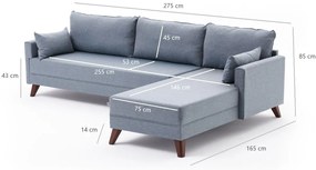Canapea extensibilă Bellina 1 (albastru) (D). 1063011