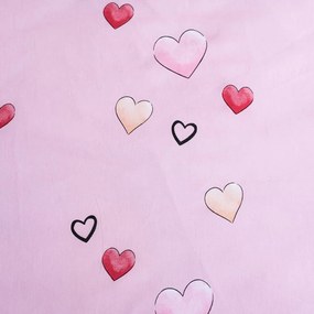 Lenjerie de pat pentru copii albă-roz din bumbac pentru pat de o persoană 140x200 cm Minnie "White" – Jerry Fabrics