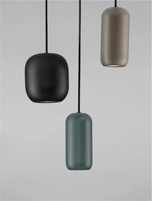 Lustra cu 3 pendule metal negru, maro, verde MARLIN