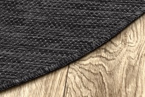 Covor SISAL SION cerc A5165A Melanj țesute plate negru