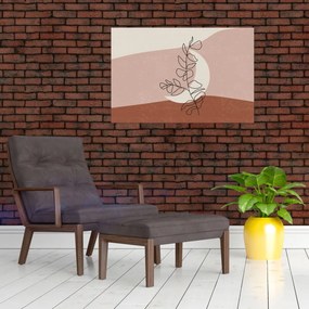 Tablou - Boho frunze N⁰2 (90x60 cm)