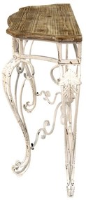 Consola din lemn si metal, aspect vintage, Clemence
