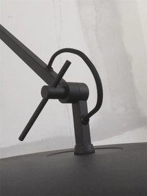 Aplica de perete din metal cu brat articulat Marseille negru