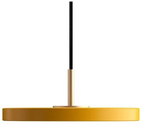 Lustră galbenă LED cu abajur din metal ø 15 cm Asteria Micro – UMAGE