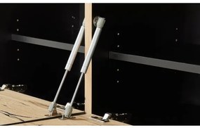 Pantofar Cu 4 Usi Si 2 Sertare Reno, Furnir Din Lemn Masiv, Smoked Oak,108 Cm