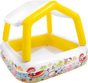 INTEX Piscină gonflabilă cu umbrar, 157x157x122 cm