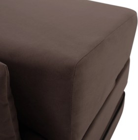 Saltea pliabilă/fotoliu extensibil, 2 in 1, maro Taupe, PELOS