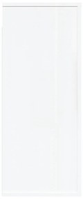 Dulap de perete, alb extralucios, 80x33x80 cm, lemn compozit 1, Alb foarte lucios