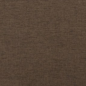 Fotoliu canapea cu taburet, maro, 60 cm, material textil