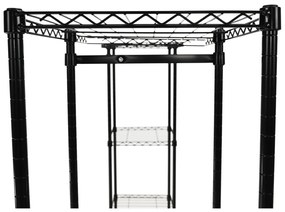 Raft reglabil, negru, GELBAN