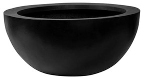 Jardiniera Vic Bowl, culoare negru, dimensiuni multiple - PotteryPots Mărime: L - v. 28 cm, ⌀ 60 cm
