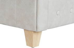 Canapea 2 locuri din stofa si lemn de mango " Covetry White "