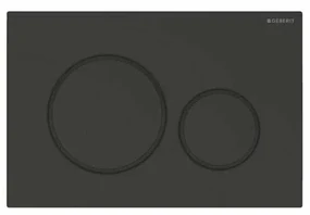 Placuta de actionare Geberit Sigma 20, negru mat lacuit, finisaj easy to clean - GEB115.882.16.1