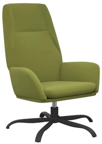 341369 vidaXL Scaun de relaxare, verde deschis, catifea