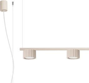 Sollux SL.2697 - Lustră suspendată pe cablu AURA 4xGX53/10W/230V crem