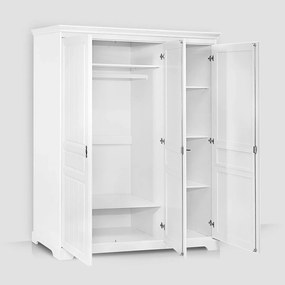 Dulap lemn masiv Amelia 4 Uși, 230.2 × 58 × 198 cm